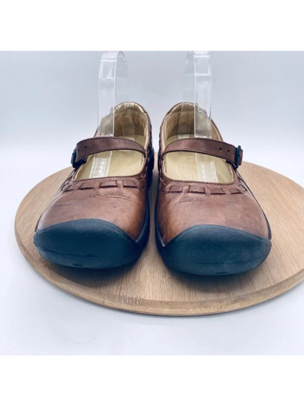 Keen Mary Jane Shoes Womens 9 Brown Leather Winslow Sporty Flats
